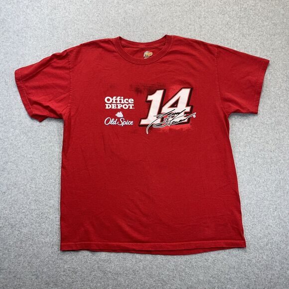 Tony Stewart Nascar Winners Circle Mens Large L Red Racing Graphic Tee READ - Picture 2 of 9